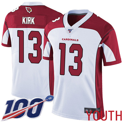 Arizona Cardinals Limited White Youth Christian Kirk Road Jersey NFL Football #13 100th Season Vapor Untouchable->women nfl jersey->Women Jersey